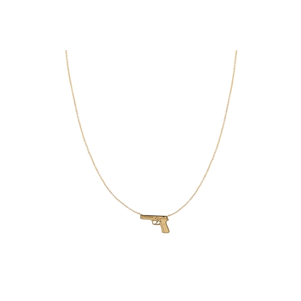 Necklace dress to kill gold stainless steel